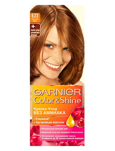 Краска для волос Garnier Color&Shine 6.23 Лесной орех